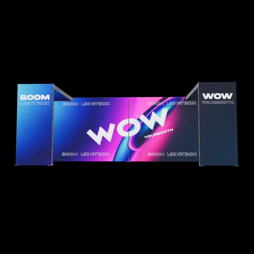 20ft Boom Backlit Exhibit with Double Bridge - Configuration ZS20 – Wow ...